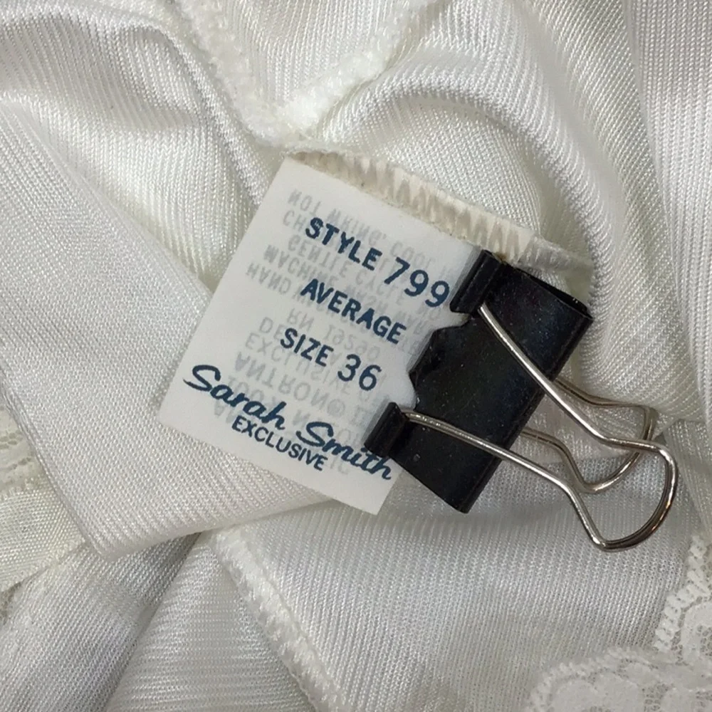 Vintage Sarah Smith b/w slip dress 36 - Picture 9 of 12